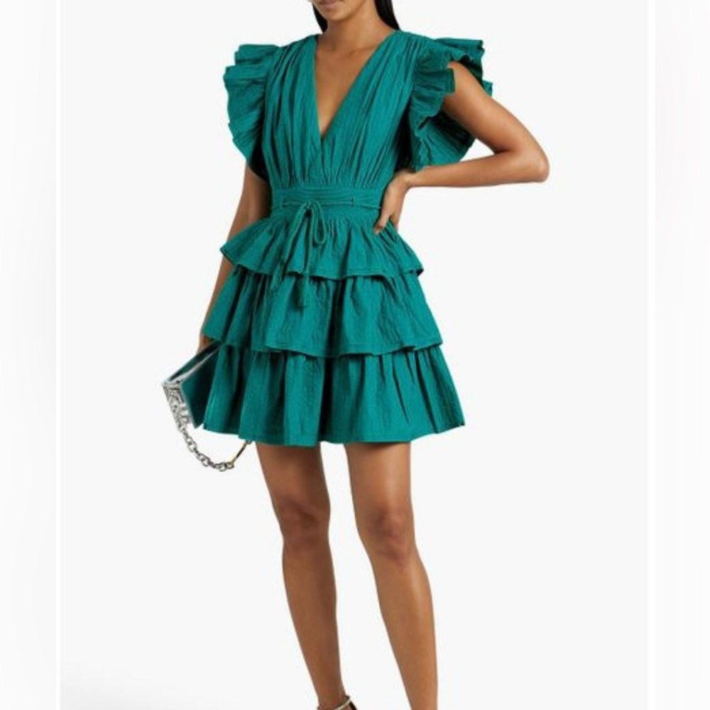 ULLA JOHNSON
Camilla ruffled cotton poplin minidress